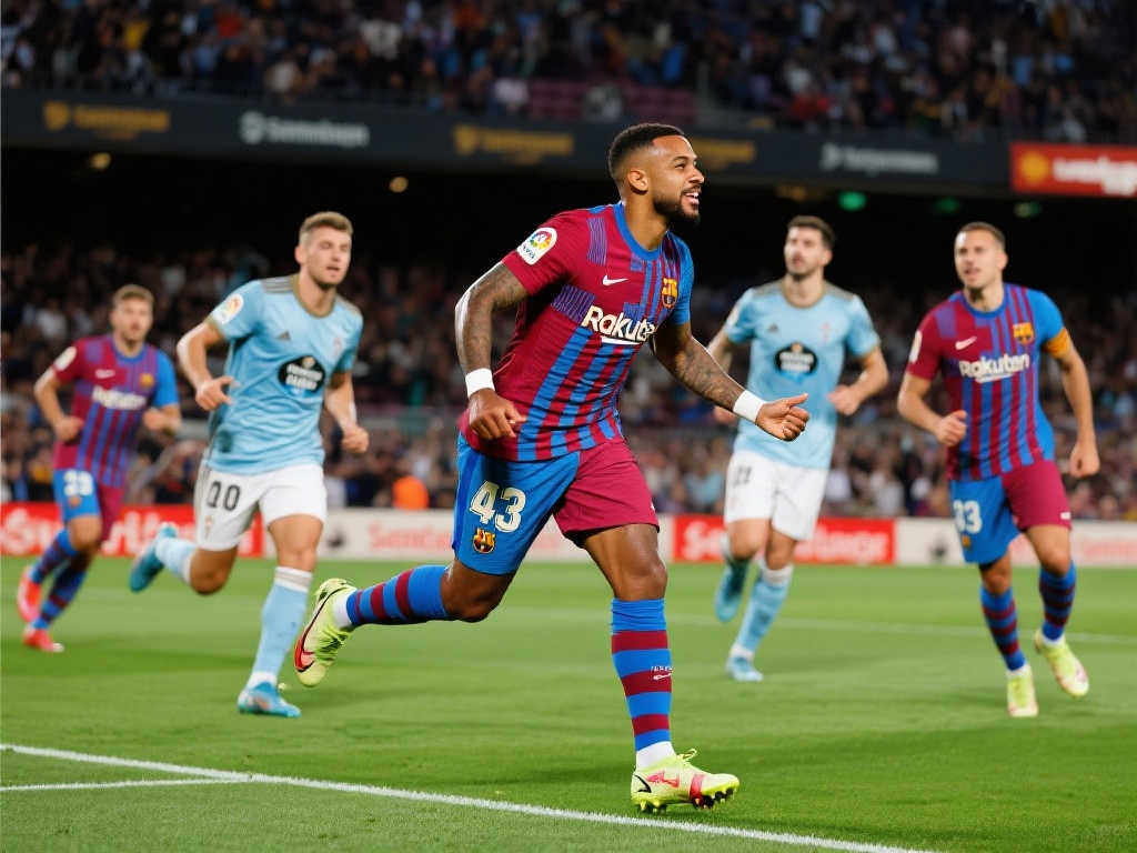 【西甲】拉菲尼亚梅开二度 巴萨惊险4-3逆转塞尔塔 【西甲】拉菲尼亚梅开二度 巴萨惊险4-3逆转塞尔塔